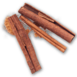 Cinnamon pastry flavor icon - three cinnamon sticks
