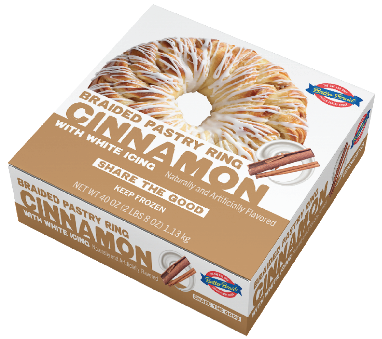 Cinnamon Braided Pastry Ring carton