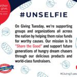 Giving Tuesday Fundraiser #Unselfie Post
