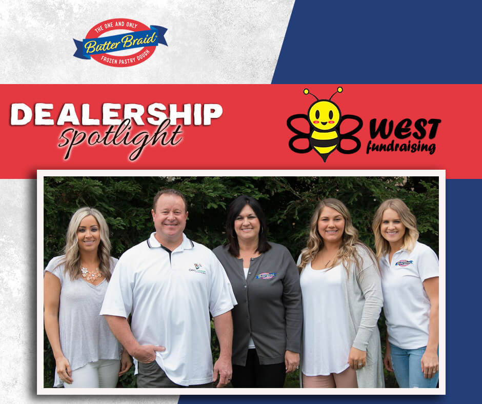 BB West Fundraising family - Dealership Spotlight with company logo