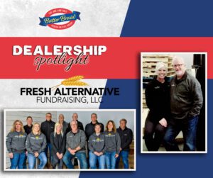 Fresh Alternative Fundraising family - Dealership Spotlight with company logo