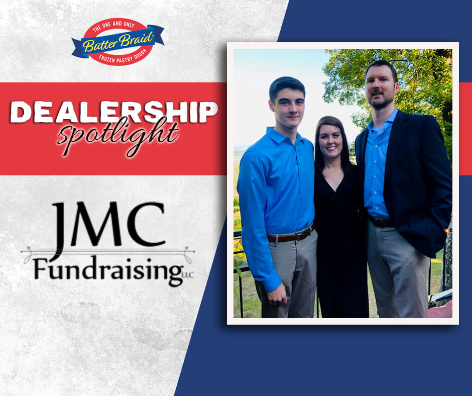 JMC Fundraising family - Dealership Spotlight with company logo