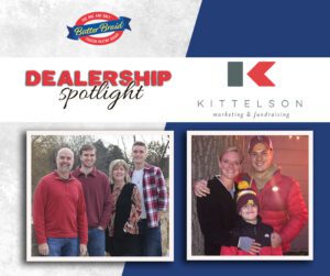 Kittelson Marketing family - Dealership Spotlight with company logo