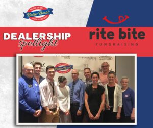 Rite Bite Fundraising family - Dealership Spotlight with company logo