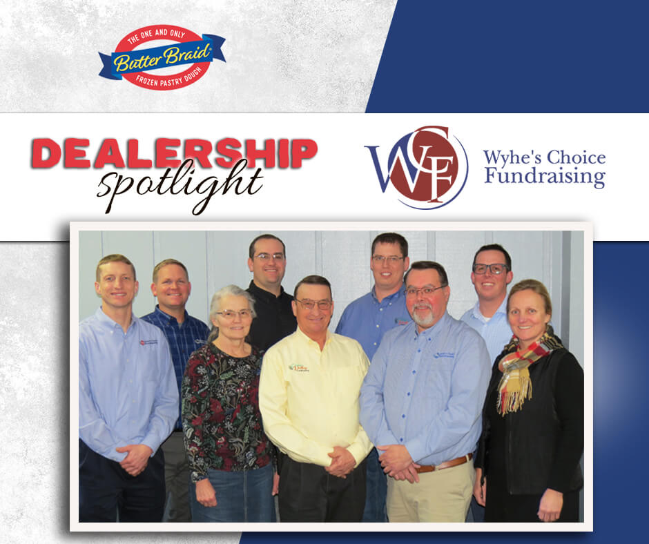 Wyhe's Choice Fundraising family - Dealership Spotlight with company logo