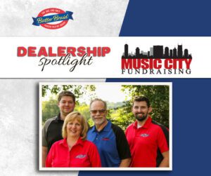 Music City Fundraising family - Dealership Spotlight with company logo