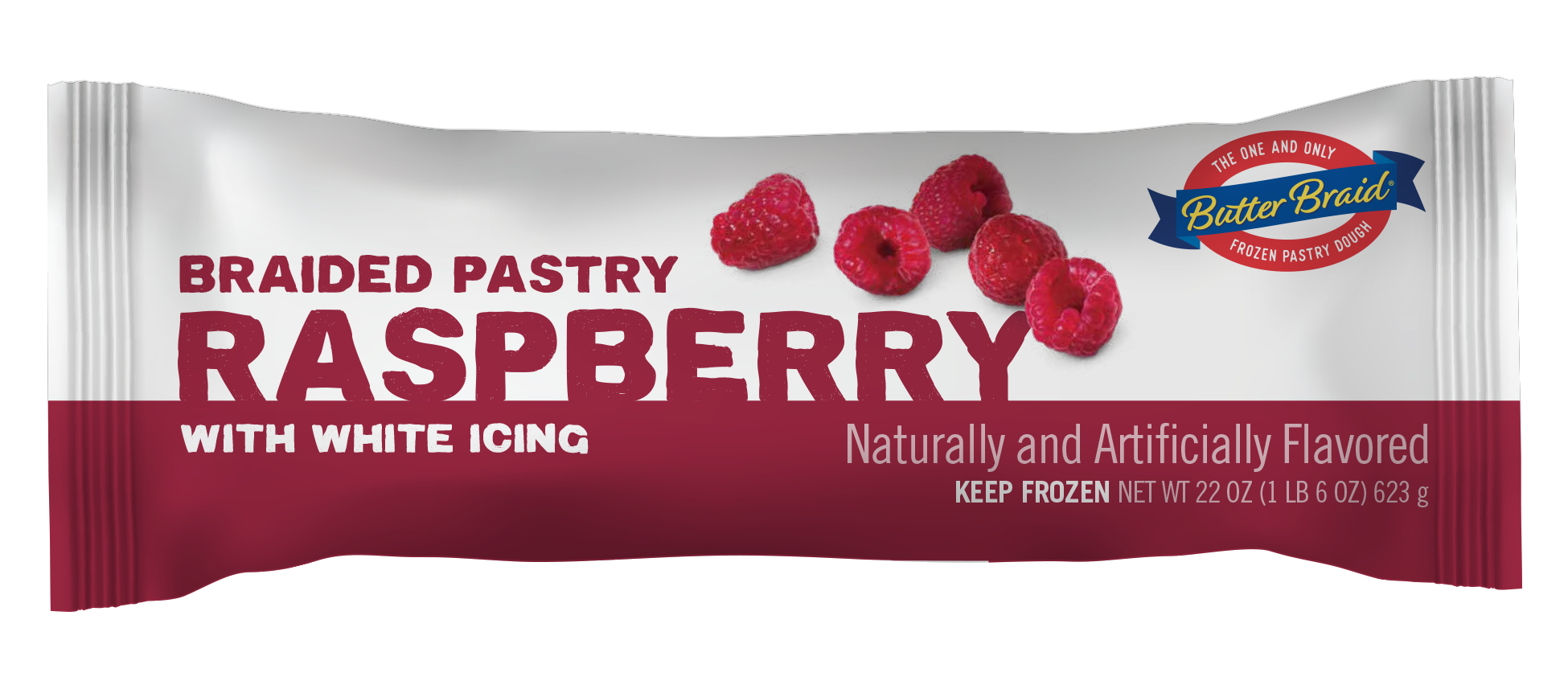 Raspberry Butter Braid® Pastry packaging