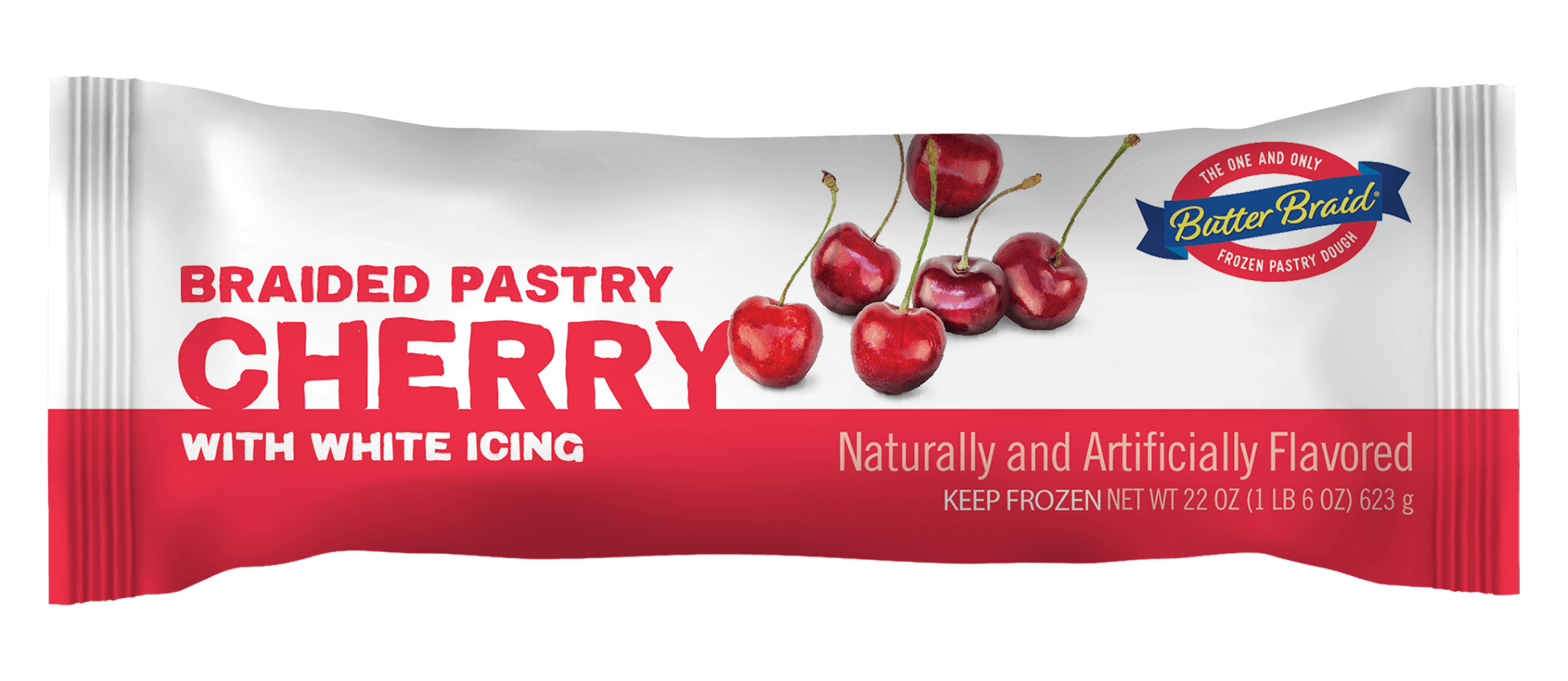 Cherry Butter Braid® Pastry packaging