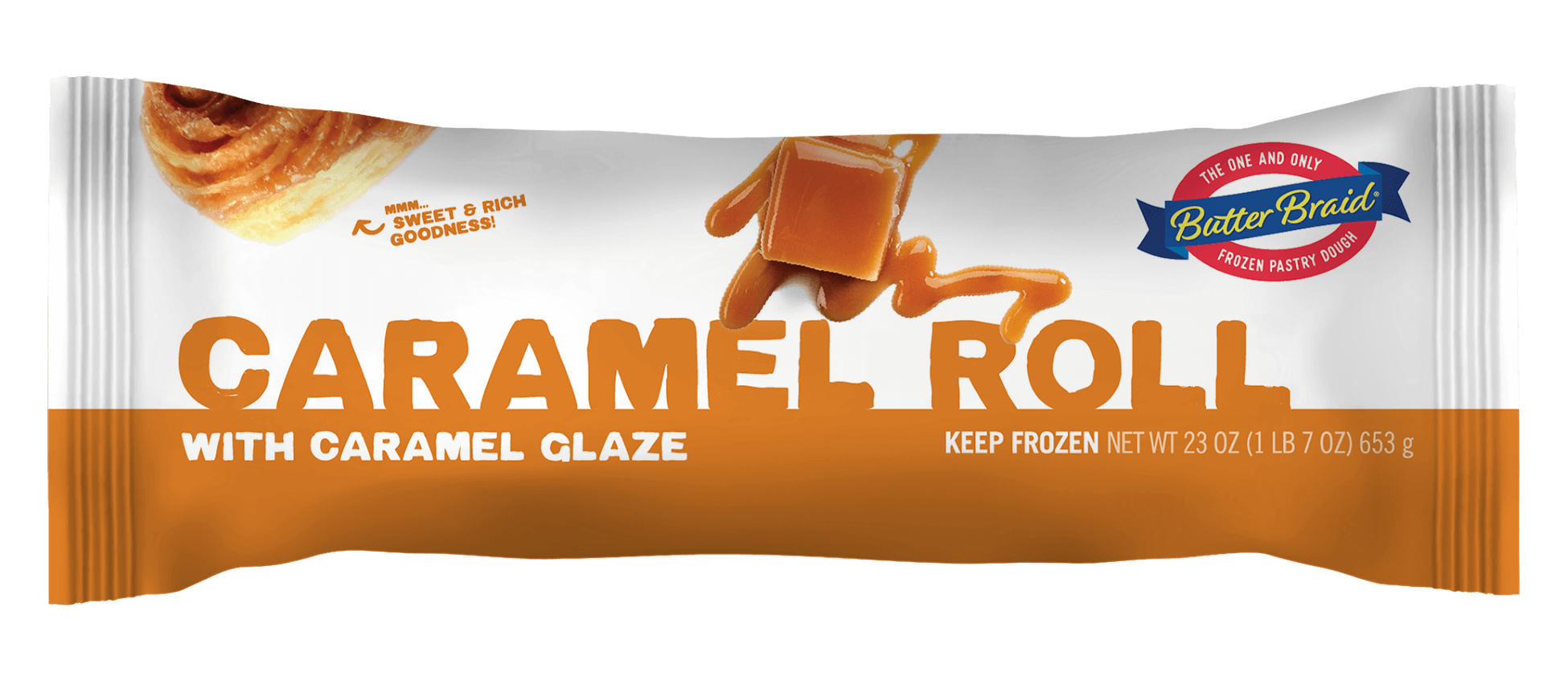 Caramel Pastry Roll packaging