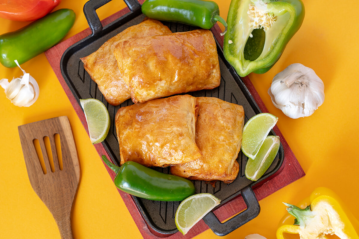 Spiced Chorizo Pastry Slices