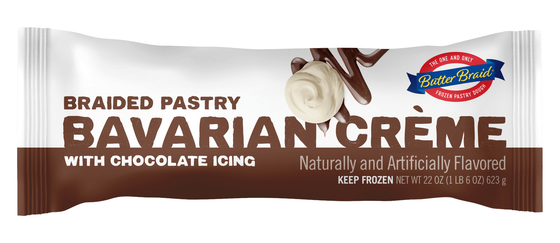 Bavarian Creme Butter Braid Pastry Packaging