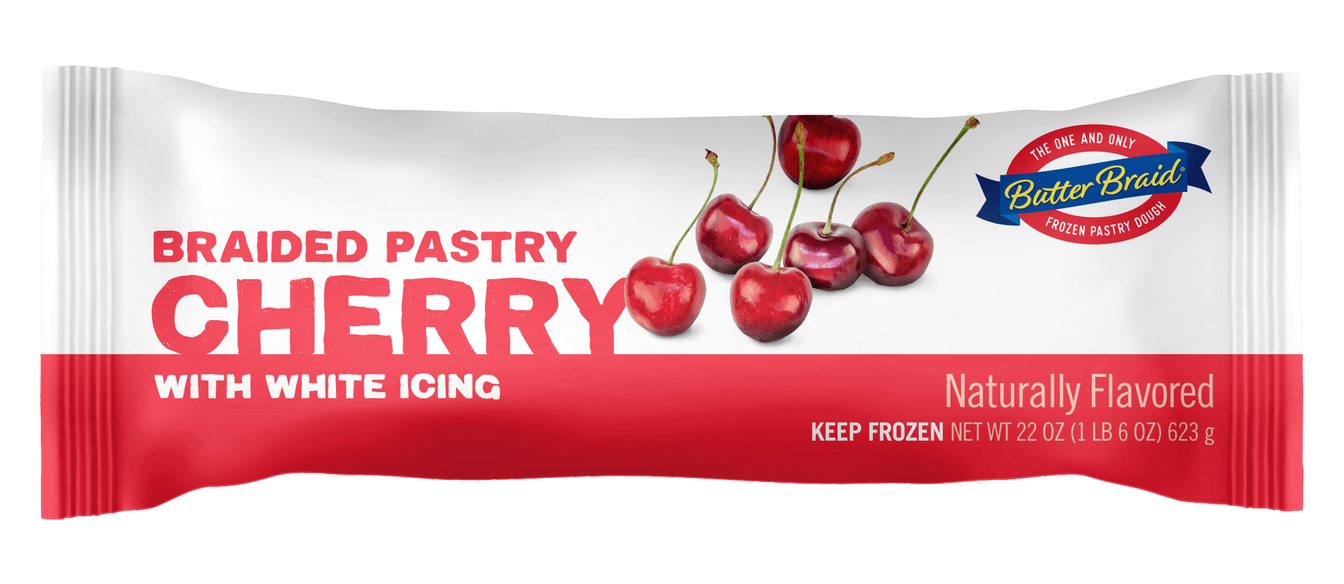 Cherry Butter Braid Pastry Packaging