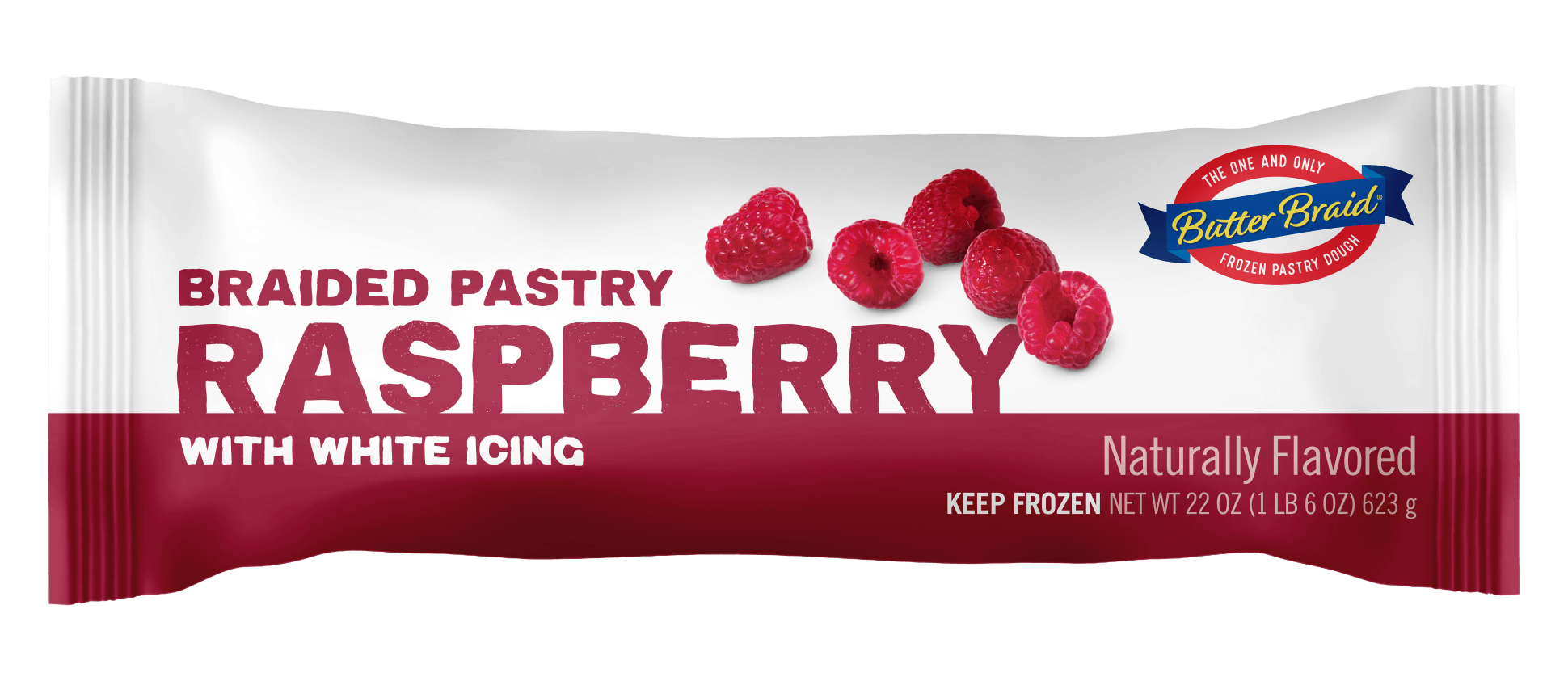 Raspberry Butter Braid Pastry Packaging