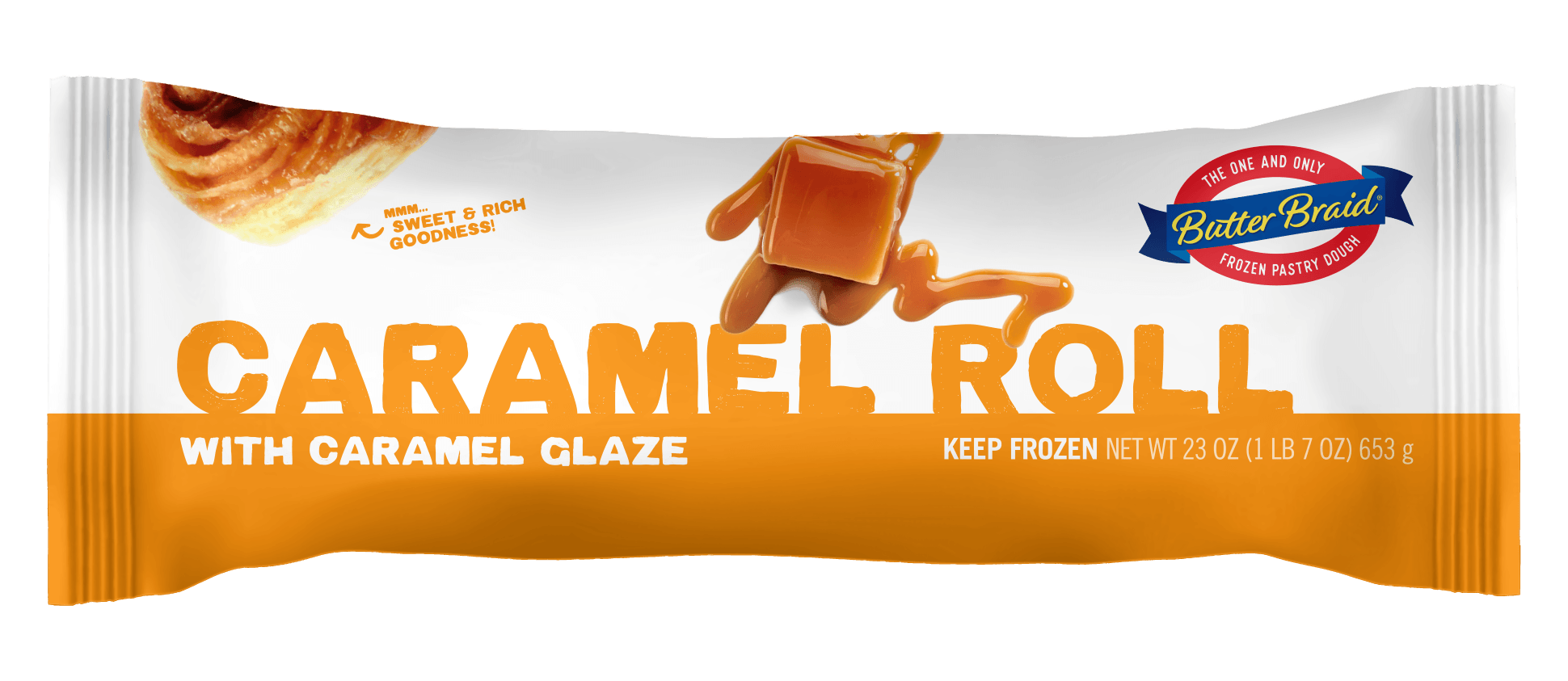 Caramel Roll Butter Braid Pastry Packaging